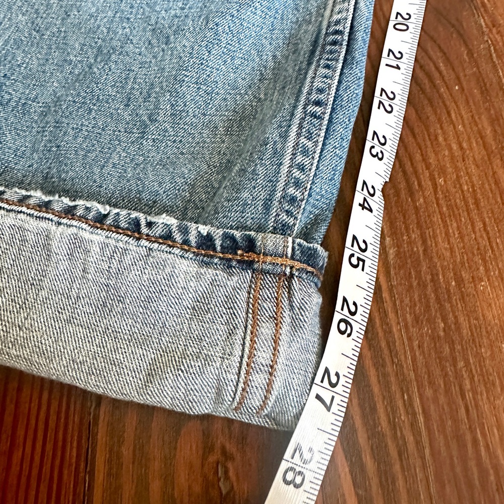 Point Sur 100% cotton denim straight cuffed jeans - size 27 - Picture 12 of 13